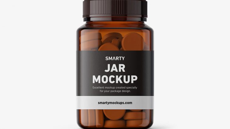 Free Medicine Bottle With Pills Mockup Free Package Mockups