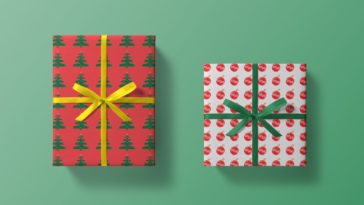 Gift Wrapper Package Mockups