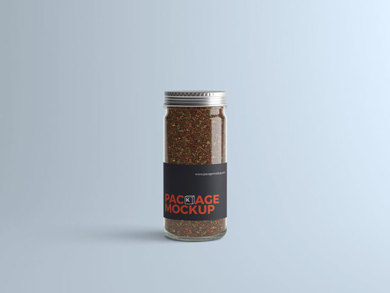 Jar Mockup for Spices Package - Free Package Mockups