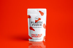 Standee Plastic Pouch Food Packaging - Free Package Mockups