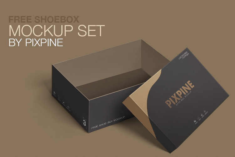 Free Footwear Package Box Mockups Set - Free Package Mockups