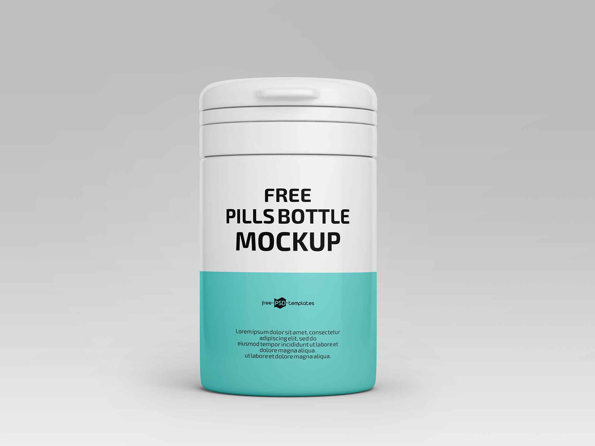 Download Floating Pill Bottles Mockup Free Package Mockups PSD Mockup Templates