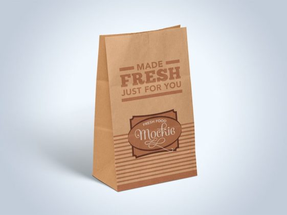 Kraft Paper Take Away Food Package Mockup - Free Package Mockups