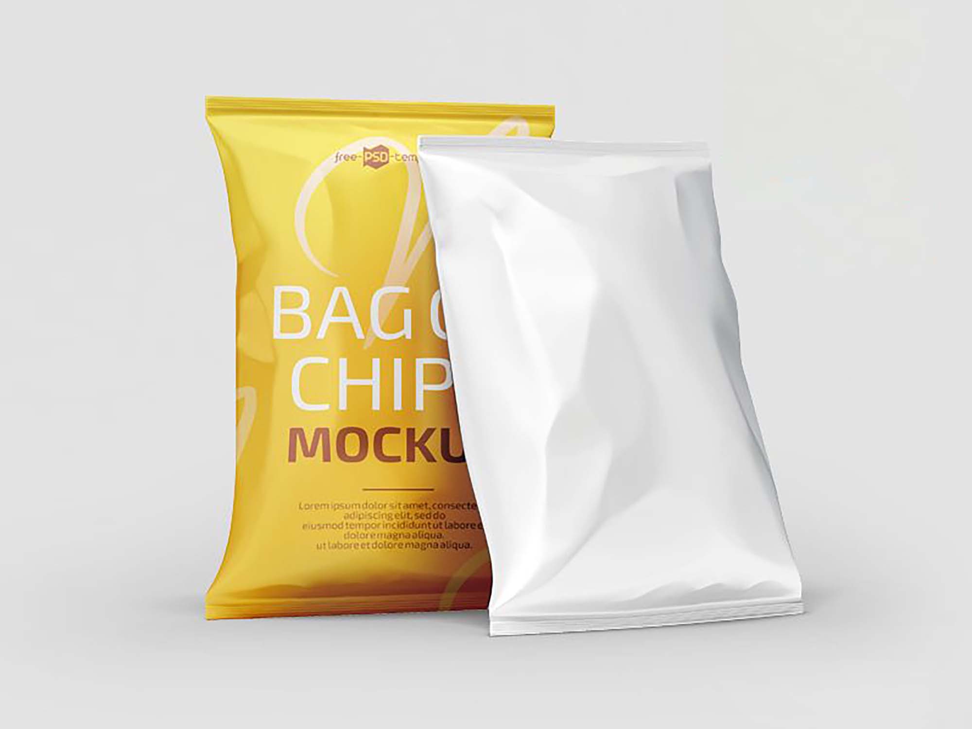 Download Free Chips Packet Packaging Mockup Set Free Package Mockups Yellowimages Mockups