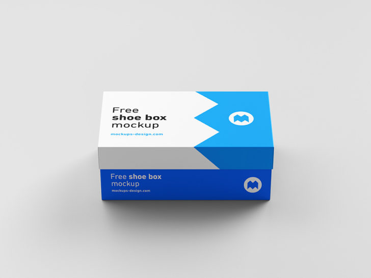 Free Shoe Box Packaging Mockup 5 Set - Free Package Mockups