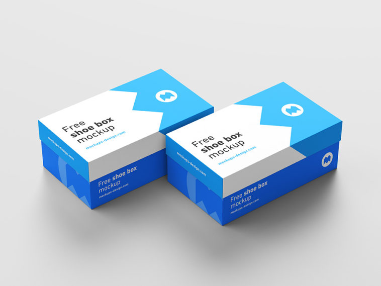 Download Free Shoe Box Packaging Mockup 5 Set Free Package Mockups