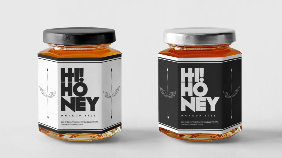 Free Slim Glass Jar Mockup for Spice Powder - Free Package Mockups