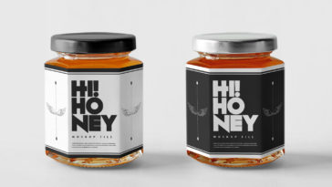 Free 2 Psd Jar Mockup For Honey Package Branding Package Mockups