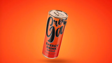 Free Glossy Aluminum Can Mockup - Free Package Mockups