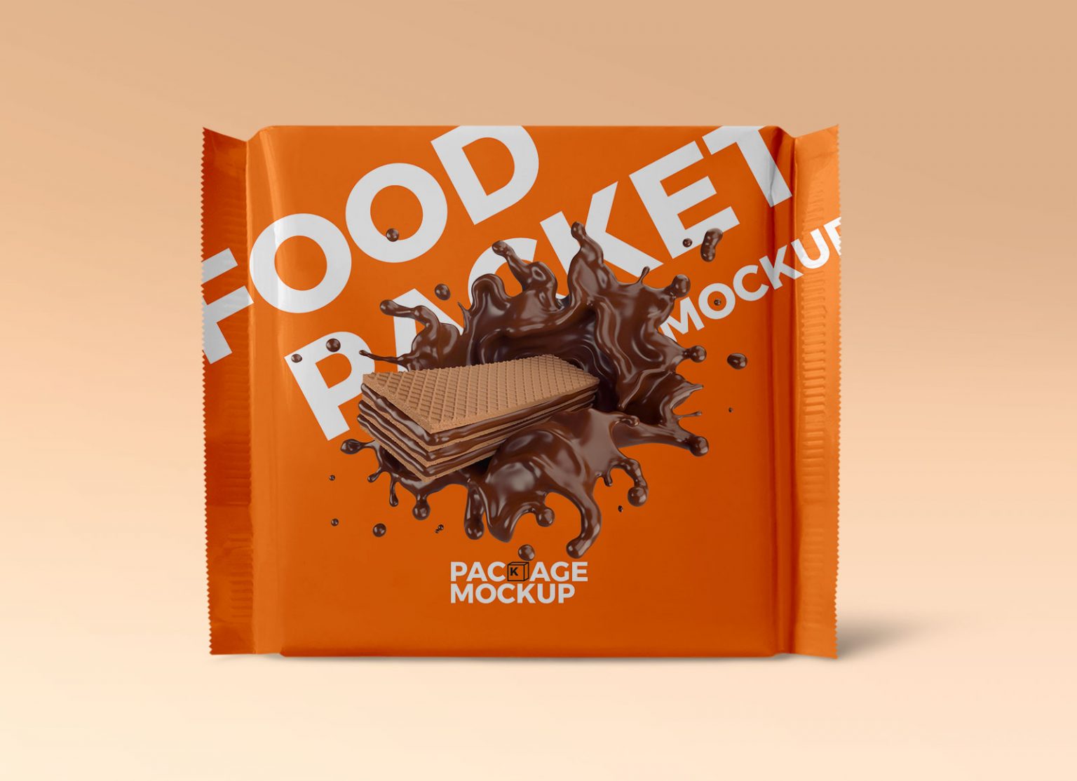 Free Biscuit Packet Foil Pouch Mockup - Free Package Mockups