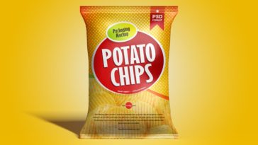 Download Chips Bag Snack Packet Mockup Glossy Matt Free Package Mockups