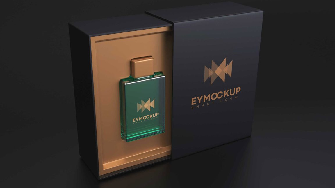 Free Perfume Packaging mockup - Free Package Mockups