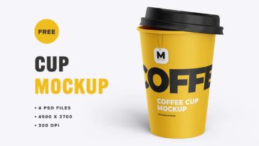 Download Two Disposable Coffee Cups Mockup Free Package Mockups