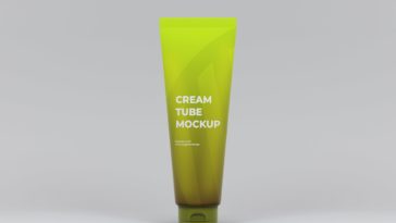 Download Free Metal Cream Tube Mockup Free Package Mockups