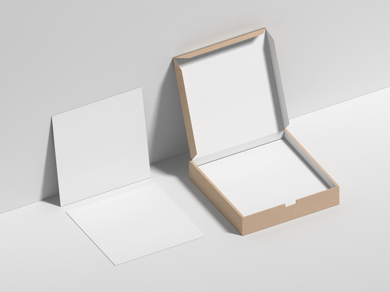 Download Free Cardboard Box Mockup With Square Mockup Free Package Mockups