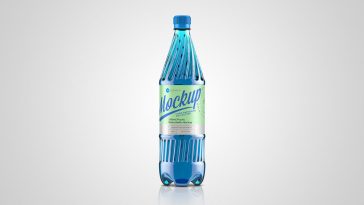 Download Free 1 Liter Mineral Drinking Water Bottle Mockup Free Package Mockups