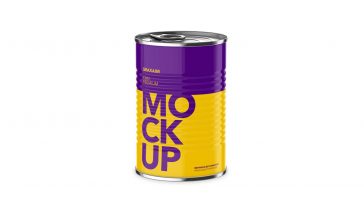 Download Free Canned Sardine Seafood Tin Can Mockup Free Package Mockups