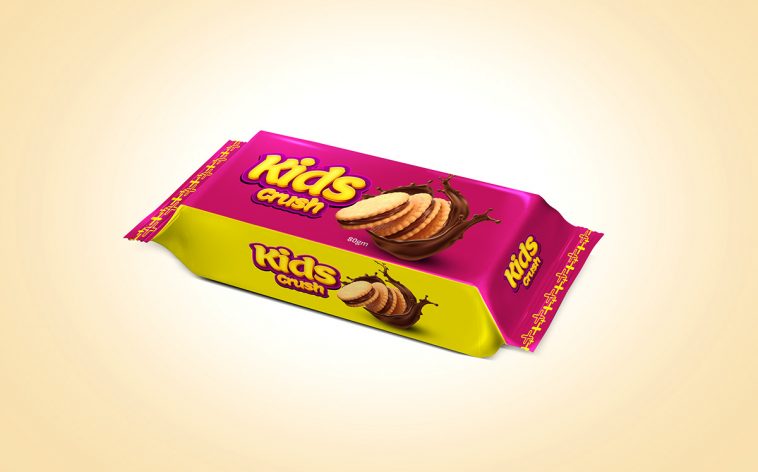 Download Free Small Biscuit Packet Mockup Free Package Mockups