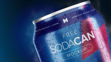 Download Free 500ml Beverage Tin Can Mockup Psd Set Free Package Mockups