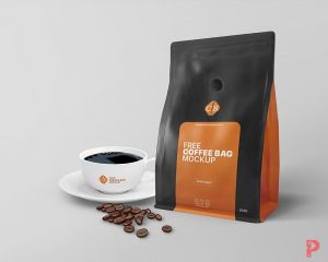 Coffee Bag and Cup Packaging + Branding Mockup - Free Package Mockups