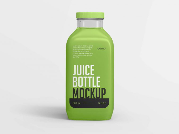 Download 350ml Juice Bottle Mockup Free Package Mockups