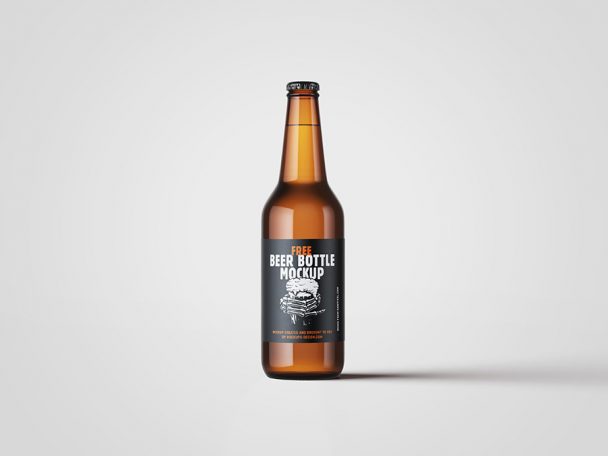 Free 3 Beer Bottle Mockups PSD sets - Free Package Mockups