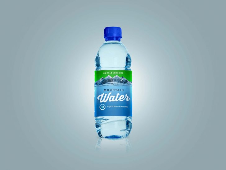 Small Water Pet Bottle Mockup - Free Package Mockups