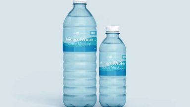 Small Water Pet Bottle Mockup - Free Package Mockups