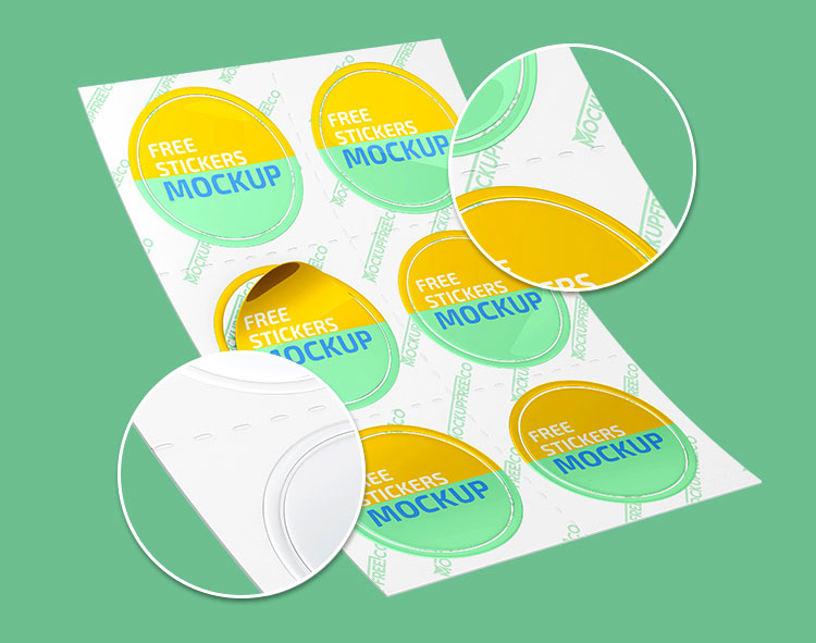 Download Free Packaging Lable Round Sticker Mockup Free Package Mockups