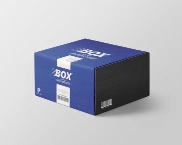 Free Square Mailing Box Mockup - Free Package Mockups