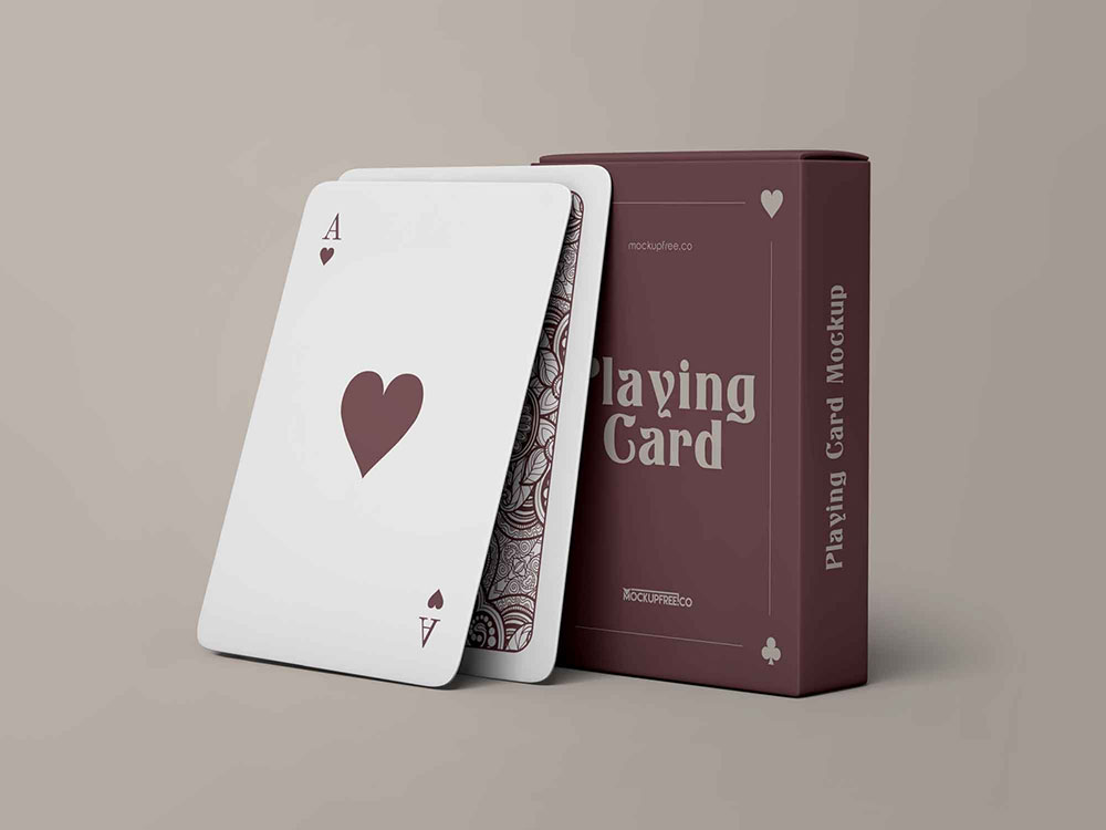 Download Free Playing Cards Box Mockup Free Package Mockups