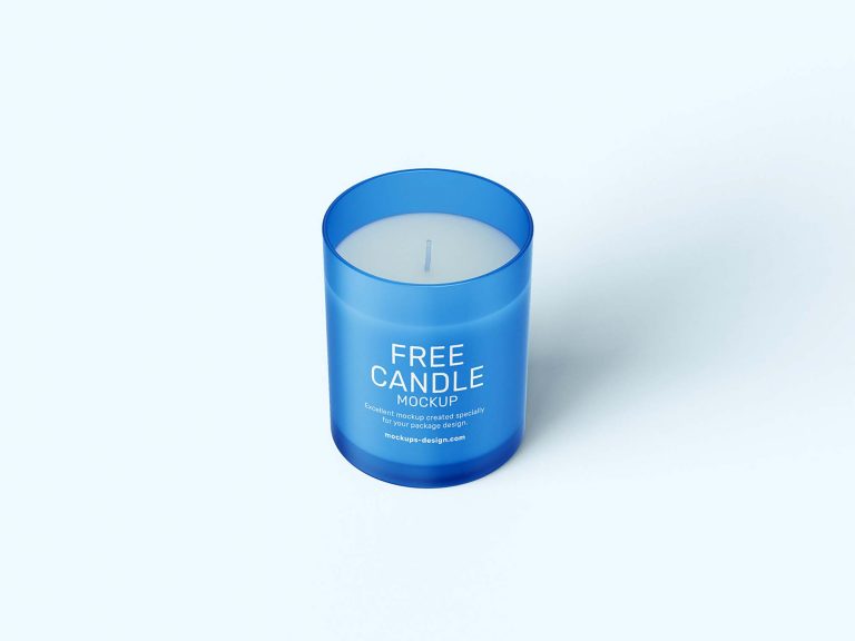 Free 6 Scented Candle Jar Mockup Set   Free Package Mockups