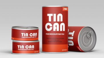 Download Free Powder Tin Can Mockup Free Package Mockups