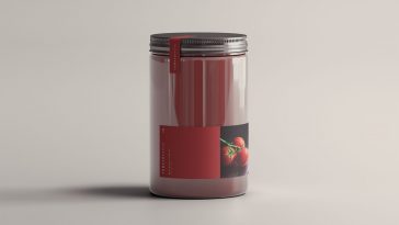 Download 350ml Glass Sauce Jar Free Mockup Free Package Mockups