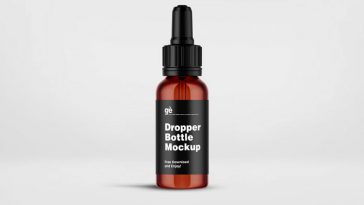 Download Free Amber Glass Dropper Bottle Mockup Set Free Package Mockups