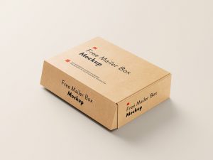 Free Delivery Shipping Mailer Box Mockup 5 set - Free Package Mockups