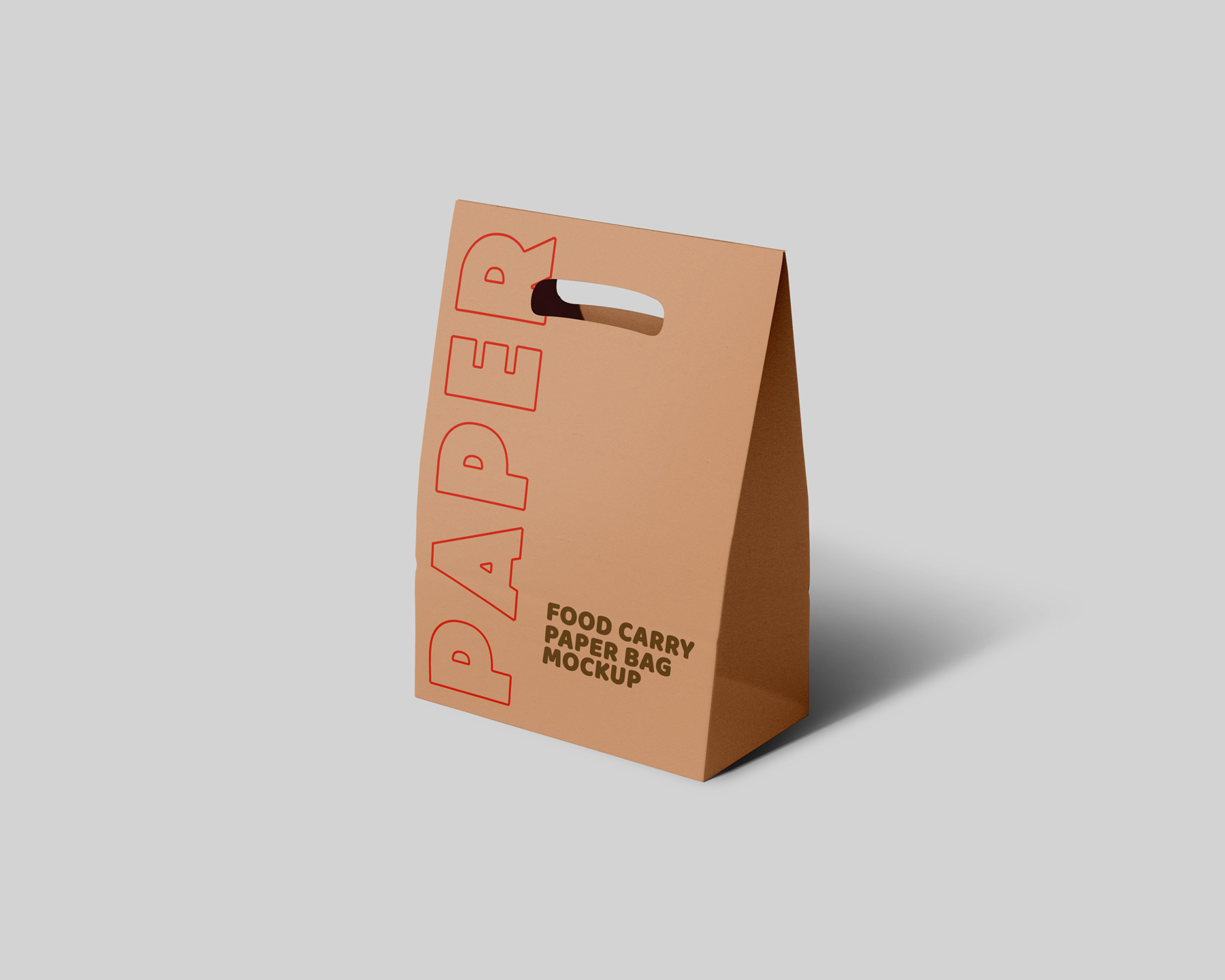 Download Free Take Away Paper Carry Bag Mockup Set Free Package Mockups