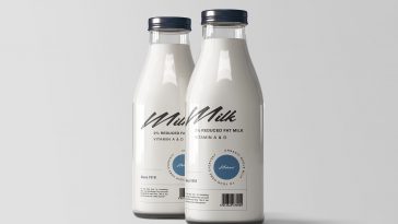 Download Free Milk Bottle Mockup Free Package Mockups