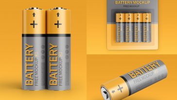 Download Free Aa Battery Pack Mockups Free Package Mockups