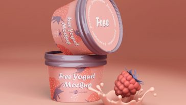 Download Free Yogurt Cup Mockup Free Package Mockups