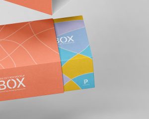 Free Slide Box Mockup | Packaging Box - Free Package Mockups