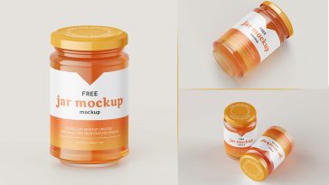 Free Instant Coffee Glass Jar PSD Mockup - TitanUI