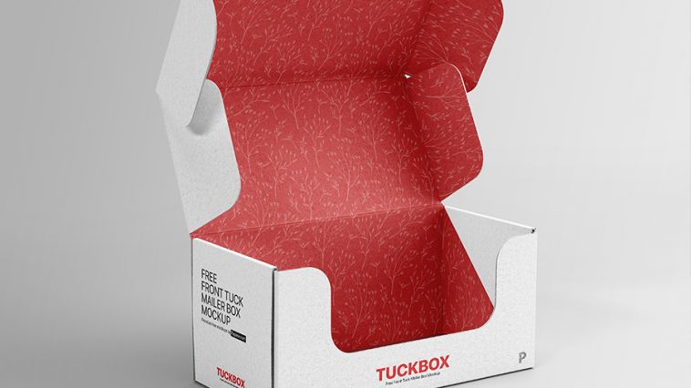 Free Cardboard Shipping Box Mockup - Free Package Mockups