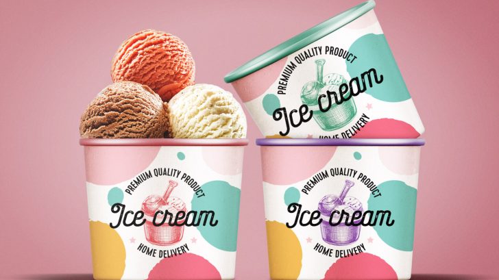Ice Cream Cup Mockup - Free Package Mockups