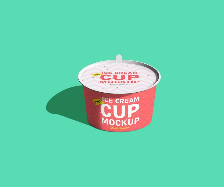 Ice Cream Cup Mockup - Free Package Mockups