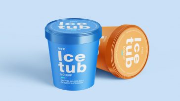 Download This Free Ice Cream Bucket Mockup In PSD - Designhooks