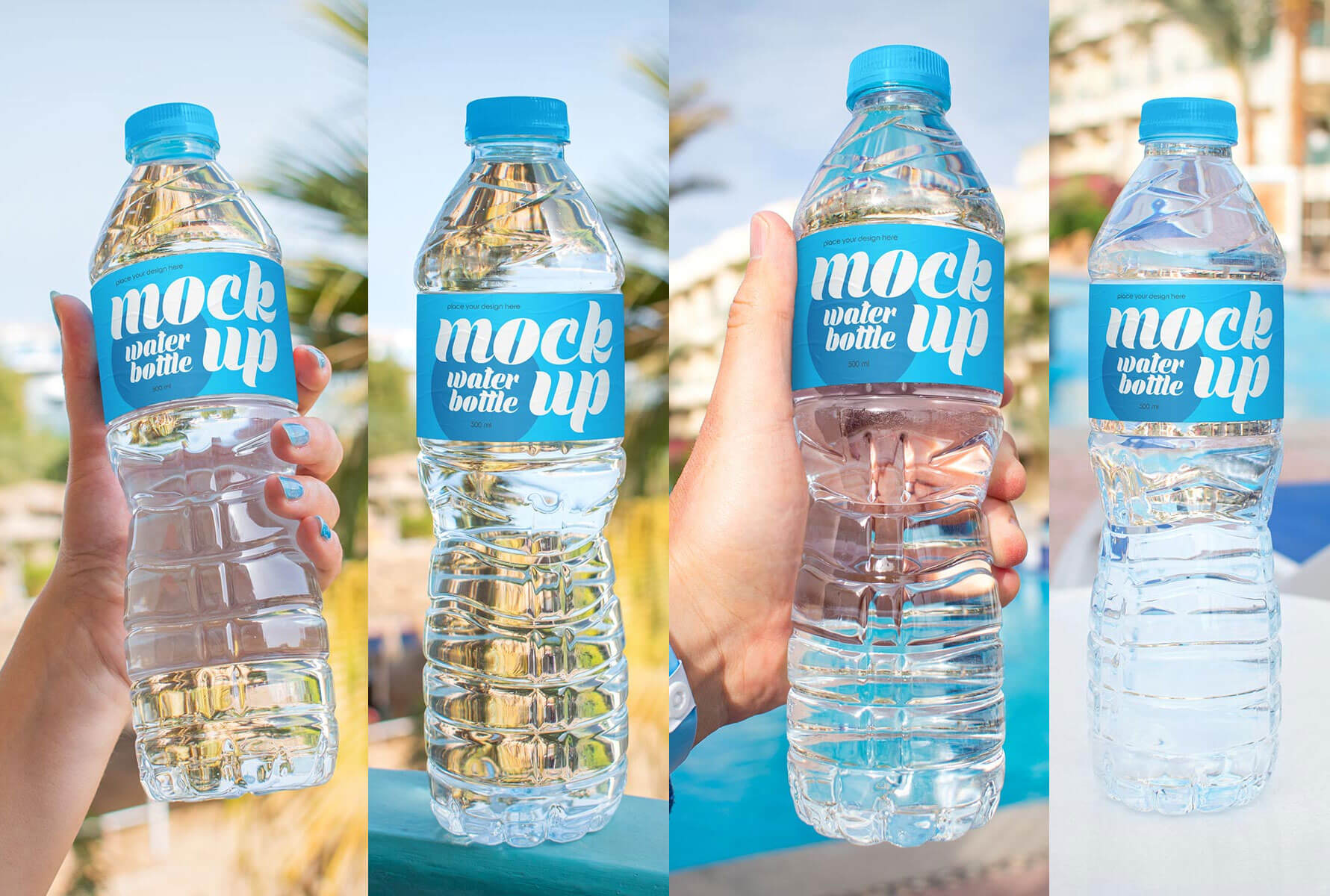 8 Free Travelling Plastic Water Bottle Mockup PSD Files - Good Mockups