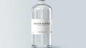 Small Glass Bottle Mockup — Mr.Mockup