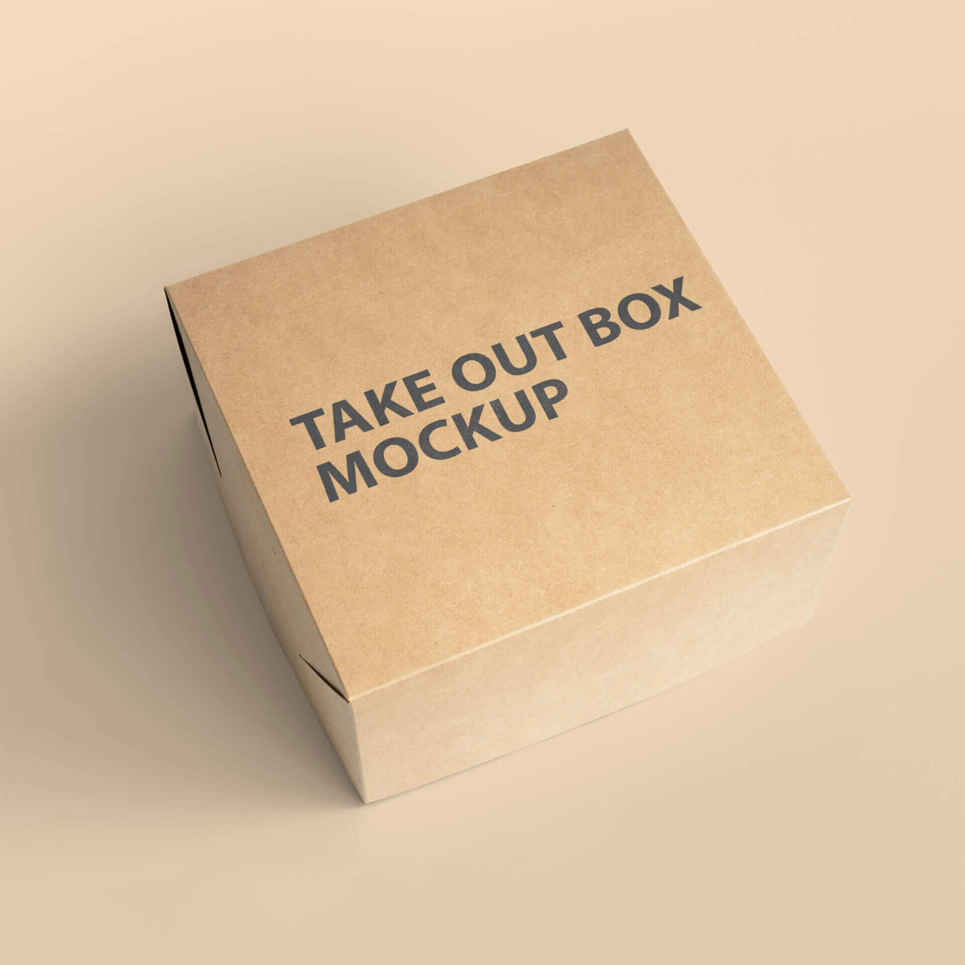 Premium PSD  Craft box mockup