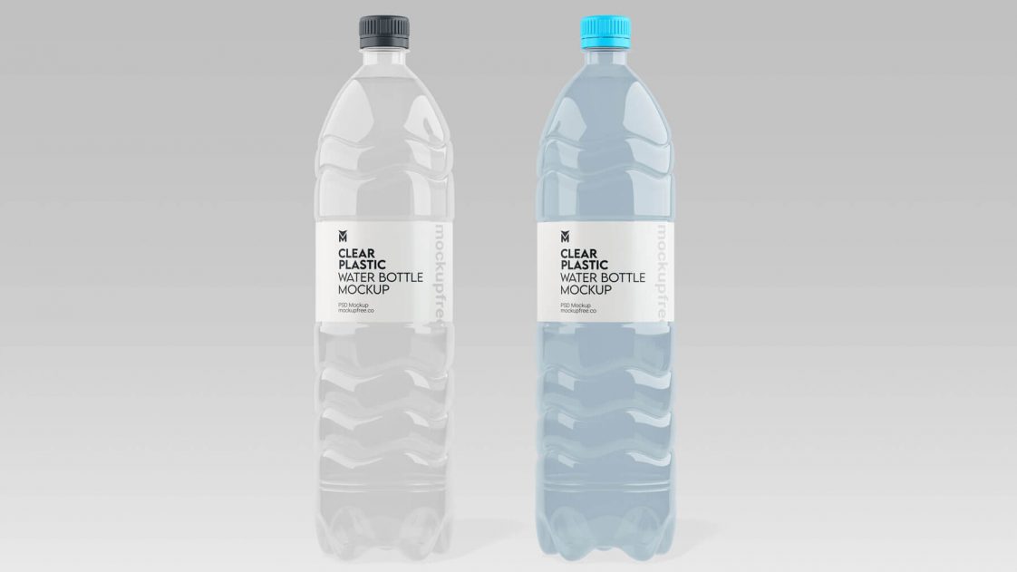 Free 1 Liter Plastic Water Bottle Free Mockup - Free Package Mockups